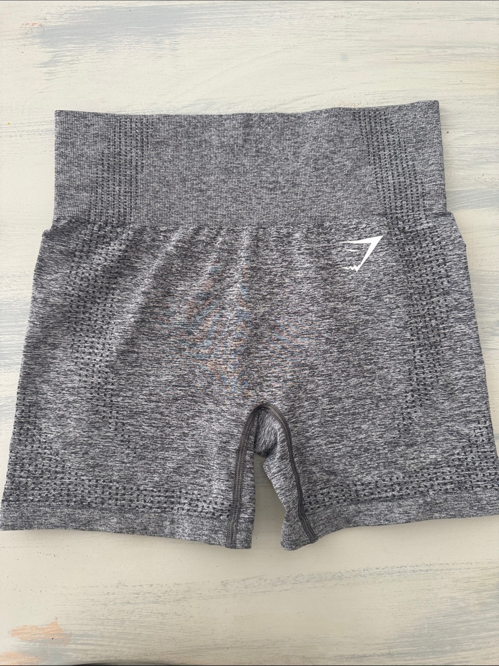 Gymshark Grey Seamless High-Waist Bike Shorts